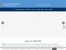 Tablet Screenshot of comune.deliceto.fg.it